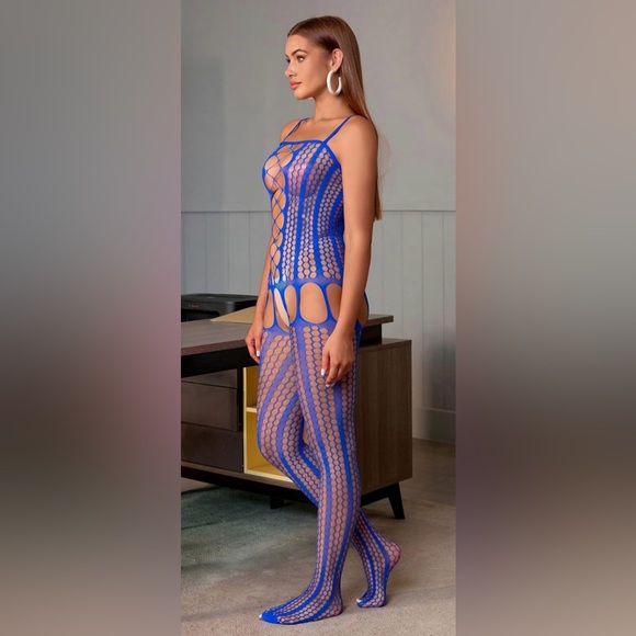 Sexy Lingerie Fishnet Bodystocking Hotwife Booty-Fetish Stripper Roleplay Outfit - Picture 12 of 16